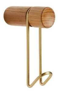 WoudWoud - Around Wall Hanger Small Oak/Brass Woud