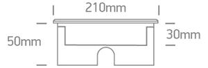VGRADNA LED TALNA SVETILKA IP67 18x1W WW 24V DC DM69076D/W