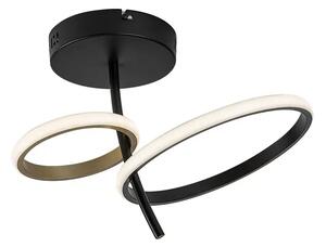 EMILION STROPNA SVETILKA LED 24W/ČRNA/ZLATA/IP20/1450lm RA71296