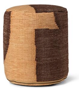 Ferm LIVINGferm LIVING - Forene Cylinder Pouf Tan/Chocolate ferm LIVING