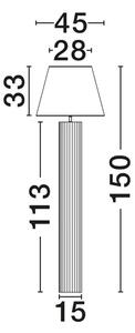 Talna svetilka BACO BELA LED E27 1x12W 100-240V IP20 NL9001075