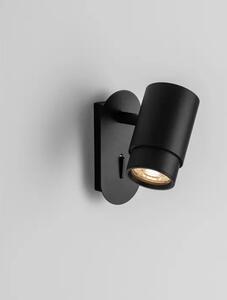 NIME STENSKA SVETILKA ČRNA LED MR16/GU10 1x10W 100-240V IP20 NL9011527