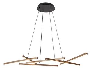 Severine LED VISEČA SVETILKA 40W/ČRNA/ZLATA/IP20/2400lm RA72369