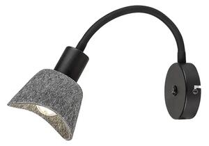 Farelia STENSKA SVETILKA E14 1X MAX 10W/ČRNA/IP20 RA73009
