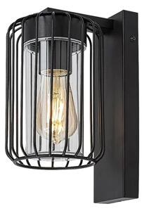 ZUNANJA STENSKA SVETILKA TARPA E27 1x MAX 40W/ČRNA/IP44 RA77106