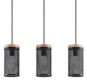 LindbyLindby - Kiriya 3 Pendant Black/Wood Lindby