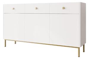 Komoda Comfivo AB101, Bela, 85x155x39cm