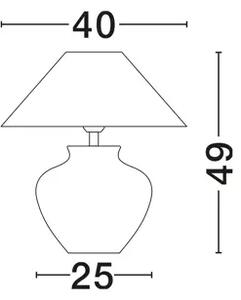 NAMIZNA SVETILKA S POVEČEVALNO TABLJO BEŽ LED E27 1x12W 100-240V IP20 NL9620178