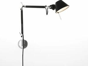 STENSKA SVETILKA TOLOMEO MICRO S ČRNIM NOSILCEM E14 A010930 + A025150 AR010930+AR025150