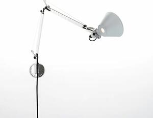 STENSKA SVETILKA TOLOMEO MICRO Z ALUMINIJASTIM NOSILCEM E14 A010900 + A025150 AR010900+AR025150