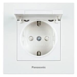 VTIČNICA SCHUKO S POKROVOM 2P+E/16A/250V BELA KA012
