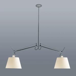 VISEČA SVETILKA TOLOMEO BASCULANTE Z 2 ALUMINIJASTIMA NOSILOMA IN SENČNIKOM 0630010A + 0780020A AR0630010A+AR0780020A