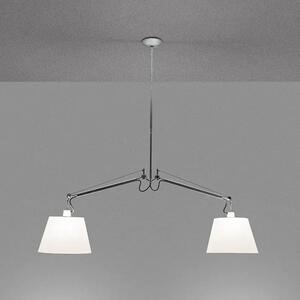 VISEČA SVETILKA TOLOMEO BASCULANTE Z 2 ALUMINIJASTIMA NOSILOMA IN SENČNIKOM 0630010A + 0781020A AR0630010A+AR0781020A
