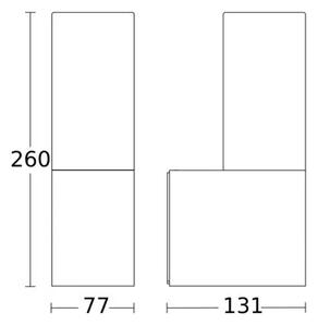 LED ZUNANJA STENSKA SVETILKA L 605 ANTRACIT 11,3 W 3000 K 729 lm L605 ANT