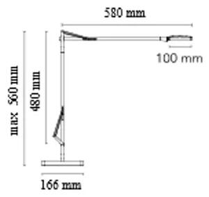 KELVIN LED NAMIZNA SVETILKA ANTRACIT 8W 285lm 3000K IP20 FL3311033