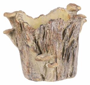 Betonska posoda - štor z gobami, 19 x 17 x 16 cm