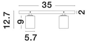 TOD REFLEKTOR BELA GU10 3x10 W IP20 220-240 VG: 55 Š: 6 V: 12,7 cm NL9012301