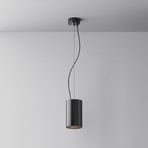 Maytoni LED viseča svetilka Efir, črna, Ø 9,5 cm, 25 W, 38°, Črna, Dnevna soba / jedilnica, Aluminij, Sodobni