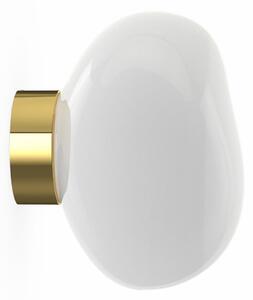 Tom Dixon LED stenska svetilka Melt, Ø 29 cm, opalno-zlata barva, zatemnjen, Zlata / medeninasta, Dnevna soba / jedilnica, Plastika, Dizajn