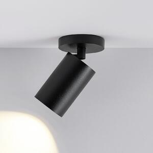 Deko-Light CAN TILT stropna svetilka, črna, Ø 8 cm, 1-svetlobna, kovinska GU10, zatemnjen, Črna, Dnevna soba / jedilnica, Aluminij