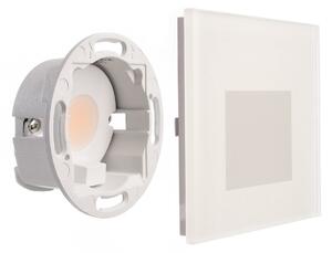 Deko-Light LED stenska svetilka SET Alwaid, matirano steklo, 8 x cm, 2.700 K, Bela, Hodnik, Steklo, Sodobni, Vgradne luči kotne