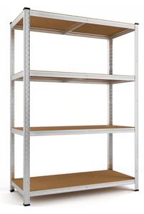 Polica z visoko nosilnostjo HEAVY, max. 700 kg, 90x40x160cm, srebrna Monzana
