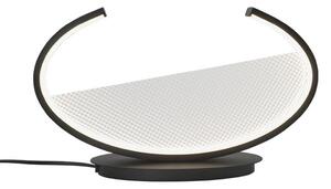 Viokef LED namizna svetilka Adele, višina 22 cm, črna, kovina, Črna, Dnevna soba / jedilnica, Aluminij, Sodobni