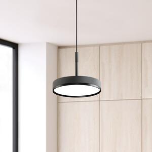 Viokef LED obesna svetilka Don, siva, Ø 20 cm, kovina, Siva, Dnevna soba / jedilnica, Aluminij, Sodobni