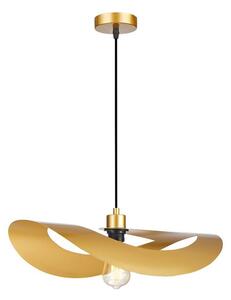 Viokef Obesna svetilka Mas, zlata, Ø 50 cm, kovina, zatemnjen, Zlata / medeninasta, Dnevna soba / jedilnica, Kovina, Sodobni