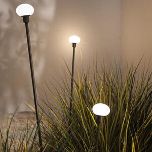 Karman LED-zemeljska svetilka MINUIT, višina 105 cm, črna, IP65, Črna, Aluminij, Dizajn