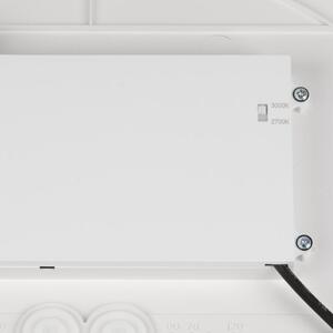 SLV LED stropna svetilka Decona, Ø 42 cm, bela, kovina, CCT, zatemnjen, Bela, Kopalnica, Aluminij, Sodobni