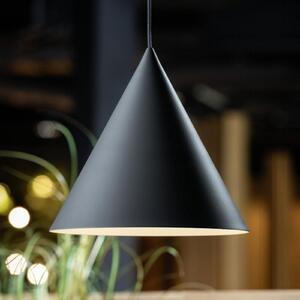 SLV obesna svetilka Magico, Ø 38 cm, črna/zlata, kovina, zatemnjen, Črna, Dnevna soba / jedilnica, Aluminij, Sodobni