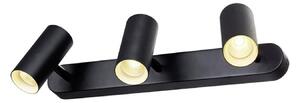 SLV LED stropni reflektor Noblo, črn, dim to warm, 40 cm, zatemnjen, Črna, Dnevna soba / jedilnica, Aluminij, Sodobni