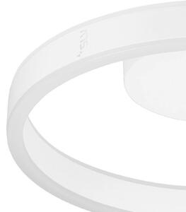 SLV LED stropna svetilka One, Ø 40 cm, bela, kovina, CCT, zatemnjen, Bela, Dnevna soba / jedilnica, Aluminij, Sodobni