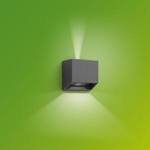 Philips LED zunanja stenska svetilka Alix UE, antracit, aluminij, IP44, Črna, Aluminij, Sodobni, Stenska vtičnica zgoraj / spodaj