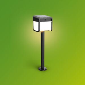 Philips LED-solarna svetilka Ezra UE, plastika, IP44, Črna, Plastika, Sodobni