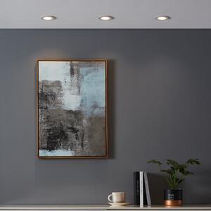 EGLO connect pametna LED-svetilka Carosso-Z, Ø 9 cm, bela, zatemnjen, Bela, Dnevna soba / jedilnica, Aluminij, Sodobni