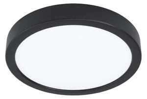 EGLO connect Smart LED-nadgradna svetilka Fueva 6-Z, črna, Ø21cm, zatemnjen, Črna, Dnevna soba / jedilnica, Plastika, Sodobni