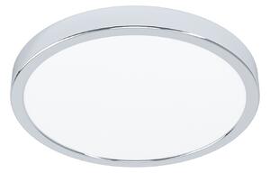 EGLO connect pametna LED-svetilka Fueva 6-Z, krom, Ø27cm, zatemnjen, Siva, Dnevna soba / jedilnica, Plastika, Sodobni