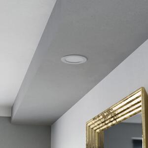 EGLO connect Smart LED vgradna svetilka Fueva 6-Z, bela, Ø 12 cm, zatemnjen, Bela, Dnevna soba / jedilnica, Plastika, Sodobni