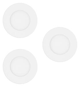 EGLO connect Smart LED vgradna svetilka Fueva-Z, bela, komplet 3 kosov, zatemnjen, Bela, Dnevna soba / jedilnica, Kovina, Sodobni