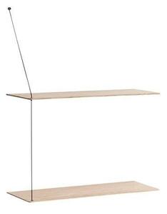 WoudWoud - Stedge Shelf L60 Matt Bela Hrast Woud