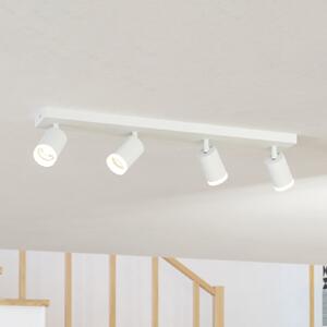 EGLO connect pametni LED-spot Melitello-Z, 4-svetlobni, bel, zatemnjen, Bela, Dnevna soba / jedilnica, Aluminij, Sodobni
