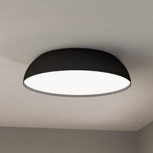 EGLO connect pametna LED stropna svetilka Tollos-Z, Ø 55 cm, zatemnjen, Črna, Dnevna soba / jedilnica, Aluminij, Sodobni