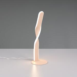 Reality Leuchten LED namizna svetilka Ginko, pesek, kovina, višina 40,5 cm, Bež, Dnevna soba / jedilnica, Kovina, Sodobni