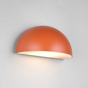 Trio Lighting Zunanja stenska svetilka Maas, apricot, litega aluminija, E27, zatemnjen, Oranžna, Aluminij, Skandinavski