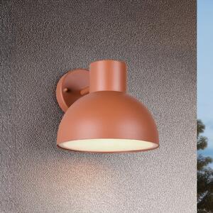 Trio Lighting Zunanja stenska svetilka Elbe, apricot, litega aluminija, E27, zatemnjen, Oranžna, Aluminij, Skandinavski