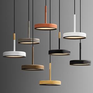 OLEV LED obesna svetilka OVERFLY, bela, Ø 15 cm, kovina, 927, dim, zatemnjen, Bela, Dnevna soba / jedilnica, Aluminij, Dizajn