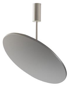 OLEV LED stropna svetilka FLUENTIS, titan, Ø 54 cm kovina 2.700 K, Kovinska, Dnevna soba / jedilnica, Aluminij, Dizajn