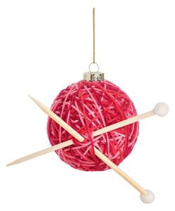 Steklen okrasek za jelko Knitting Ball – Sass & Belle